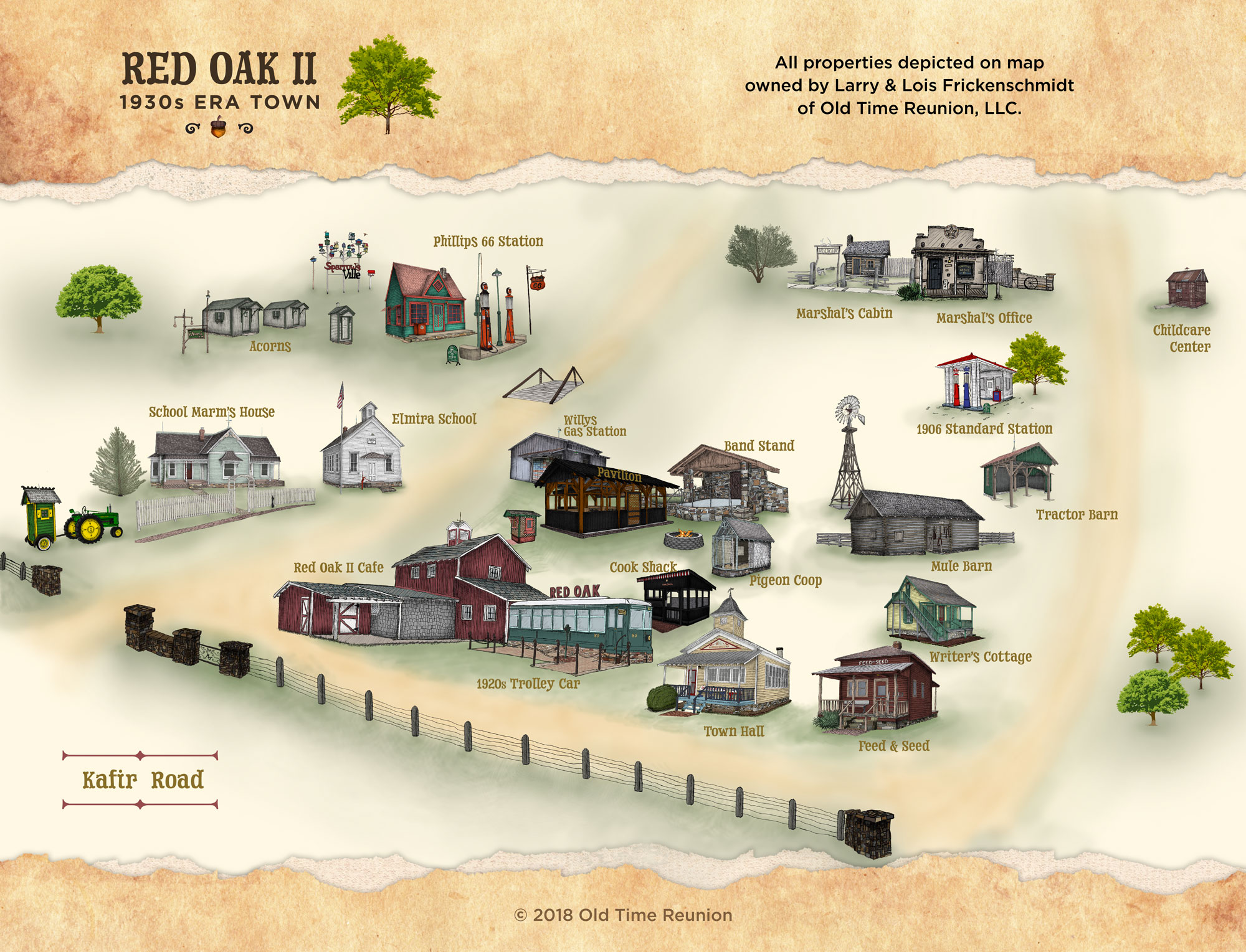 Red Oak II map